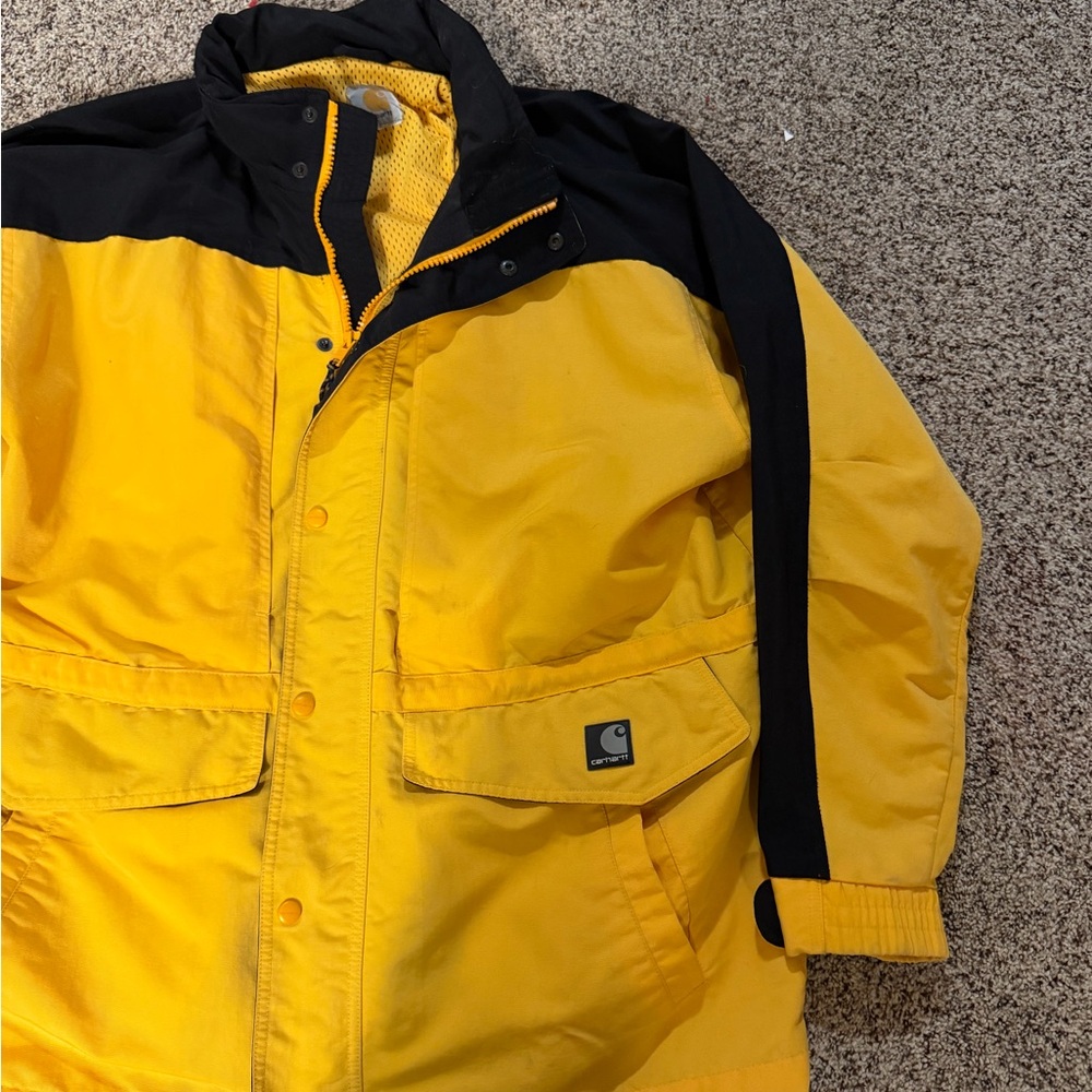 Carhartt Men's Bold Yellow and Black Performance Jacket